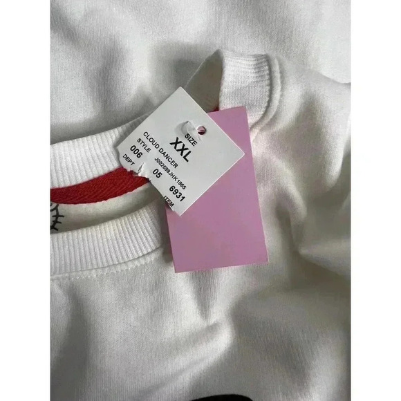Hello Kitty Hybrid Apparel Women's Size 2XL White Sweatshirt Sanrio Soft NWT - Picture 7 of 7